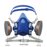 Self-suction filter gas mask