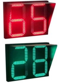 Road traffic signal Countdown display